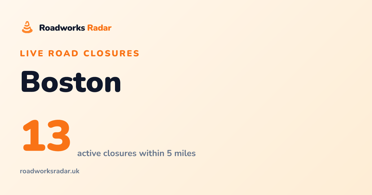 Road Closures in Boston | Live Map & Updates